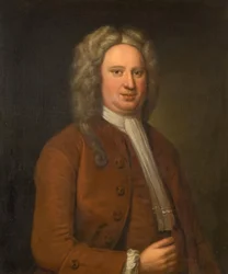 Retrato de um homem desconhecido, possivelmente Clobery Holte, 1720-1740.