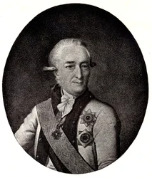 Retrato do almirante Vasiliy Chichagov 1726-1809, início do século XIX.