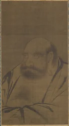 Retrato de Bodhidharma, século XIV.