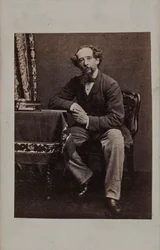 Retrato de Charles Dickens 1812-1870, 1860s.