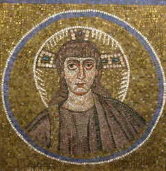 Retrato de Cristo, bizantino, original do início do século XX, datado do final do século V a início do século VI.