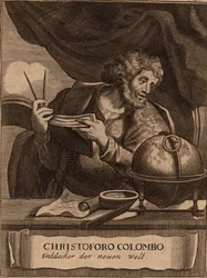 Retrato de Cristóvão Colombo, 1681.