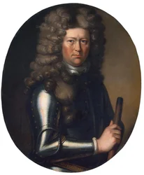 Retrato de Cornelius Cruys 1655-1727, vice-almirante da Marinha Imperial Russa, primeira metade do