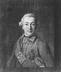 Retrato do conde Ivan Petrovich Saltykov 17301805, meados do século XVIII.