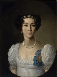 Retrato da condessa Anna Alexeyevna Orlova de Chesma 1785-1848, início do século XIX.