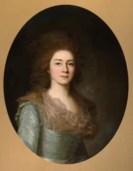 Retrato da condessa Varvara Ivanovna Golitsyna -1804, née Shipova, 1790