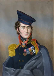 Retrato de Dmitri Alexeevich Stolypin 1785-1826, início do século XIX.