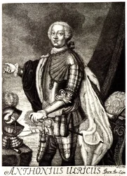 Retrato do duque Anthony Ulrich de Brunswick 1714-1774