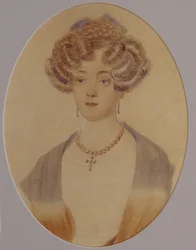 Retrato de Ekaterina Nikolayevna Goncharova 1809-1843, final dos anos 1820 e início da década de 1830