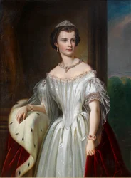 Retrato de Elisabeth da Baviera, 1854.