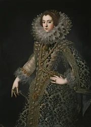 Retrato de Isabel da França 1602-1644, rainha consorte da Espanha, c. 1620