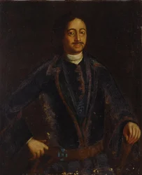 Retrato do Imperador Pedro I, o Grande, 1672-1725, início do século XVIII