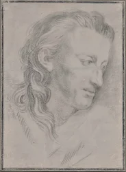 Retrato de Friedrich von Schiller 1759-1805, Fim do século XVIII.