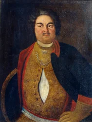 Retrato de Gavriil Ivanovich Davydov 1784-1809, início do século XIX.