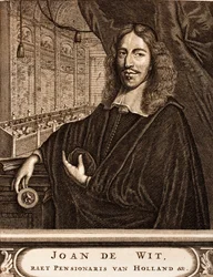 Retrato de Johan de Witt 1625-1672 De: Cena da Guerra, 1675.