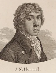 Retrato de Johann Nepomuk Hummel 1778-1837.