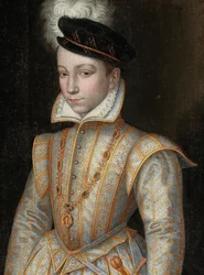 Retrato do rei Carlos IX da França 1550-1574, c. 1560.