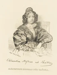 Retrato de Klementyna Hoffmanowa 1798-1845, C. 1840.