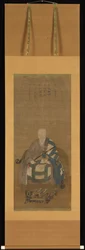Retrato de Kyuzan Soei, século XVII.