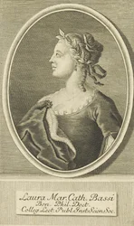 Retrato de Laura Bassi 1711-1778, 1738.