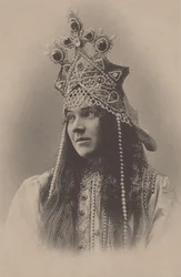 Retrato de Nadezhda Ivanovna Zabela-Vrubel 1868-1913 com Marfa na ópera The Tsar Bride, 1899