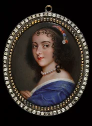 Retrato de Ninon de Lenclos 1620-1705, início do 18º cen.