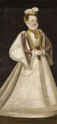 Retrato de Perchta de Rosenberg 1425-1476.
