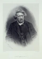 Retrato de Pierre Leroux 1797-1871.