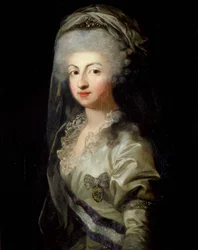 Retrato da princesa Carolina Maria Teresa Giuseppa de Parma 1770-1804, final do século XVIII