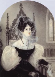 Retrato da princesa Zinaida Alexandrovna Volkonskaya 1792-1862