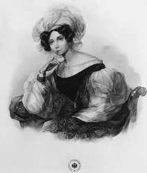 Retrato da princesa Zinaida Alexandrovna Volkonskaya 1792-1862