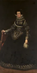 Retrato da rainha Elisabeth da França 1602-1644, rainha consorte da Espanha