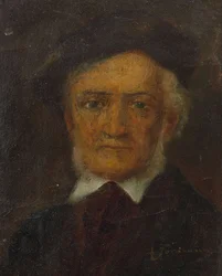 Retrato de Richard Wagner 1813-1883, segunda metade do século XIX.