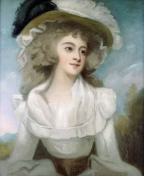 Retrato de Sarah Tickell, esposa do dramaturgo e satírico Richard Tickell, c. 1790
