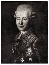 Retrato de Semyon Zorich 1745-1799, a Catherine the Greats Favorite, início do século XIX.