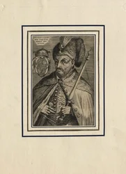 Retrato de Stephen Báthory, rei da Polônia, final do século XVI.