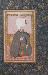 Retrato do Sultão Ahmet I r. 1603-17, início do século XVII.