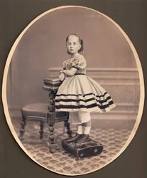 Retrato de Varvara Mikhaylovna Dostoevskaya 1854-1864, ca 1860
