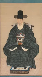 Retrato de Yun Dongseom 1710-1795, ca. 1790-1805.