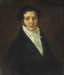 Retrato de Yuri Petrovich Lermontov 1787-1831, primeiro quarto do século XIX