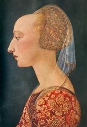 Retrato de uma dama de vermelho, 1460-1470, 1934