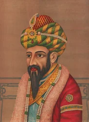 Retrato de um homem com um turbante de joias, década de 1880.