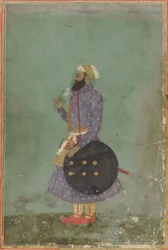 Retrato de um Príncipe, dinastia Mughal, século XVIII.