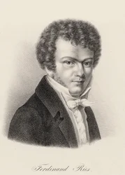 Retrato do pianista e compositor Ferdinand Ries 1784-1838, c. 1830.
