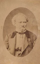 Retrato do pianista e compositor Ferenc Erkel 1810-1893, c. 1875