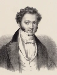 Retrato do pianista e compositor Ignaz Moscheles 1794-1870,