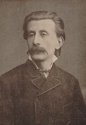 Retrato do pianista e compositor Moritz Moszkowski 1854-1925, ca. 1886-1890.
