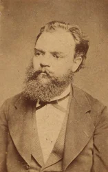 Retrato do compositor Antonin Dvorak 1841-1904 , c. 1880.