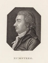 Retrato do compositor Johann Rudolf Zumsteeg 1760-1802, c. 1800.