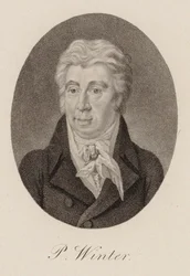 Retrato do compositor Peter von Winter 1754-1825, ca 1825.